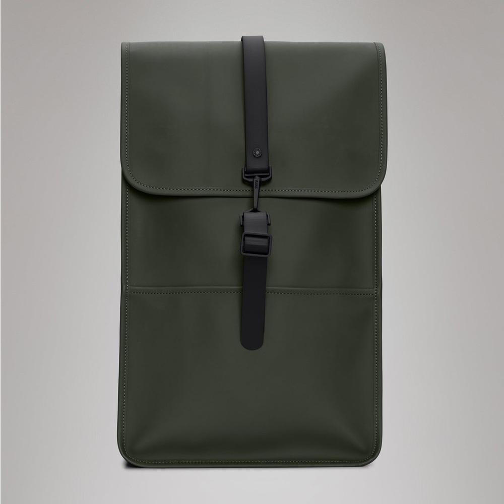 NWOT Rains Green Backpack - Picture 2 of 6